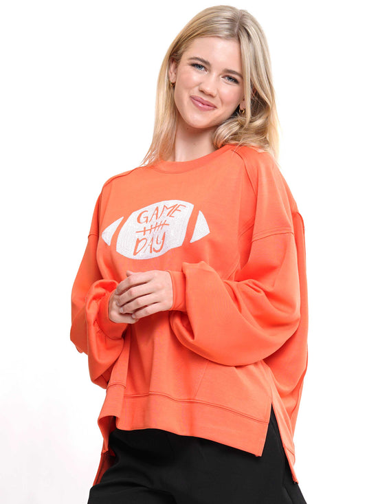 Football Sequin Sweatshirt
