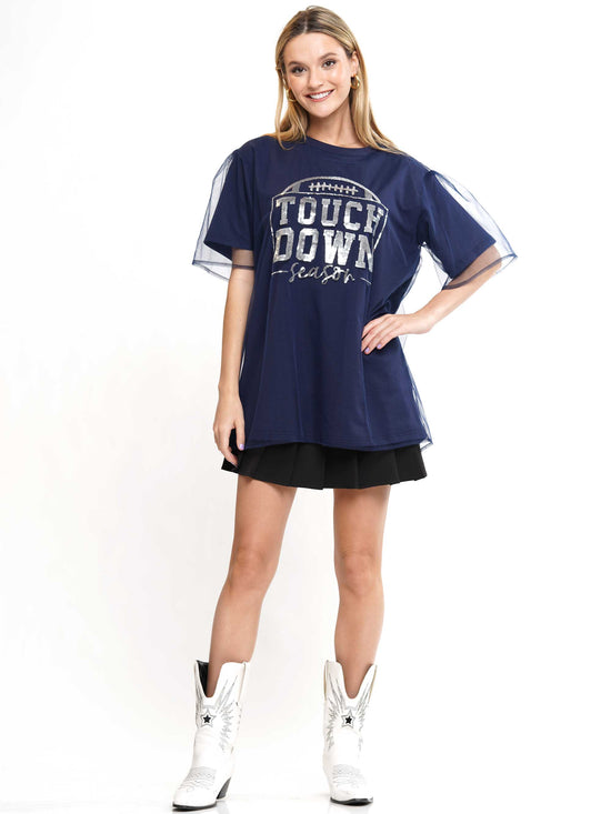 Touch Down Sheer Layered Top