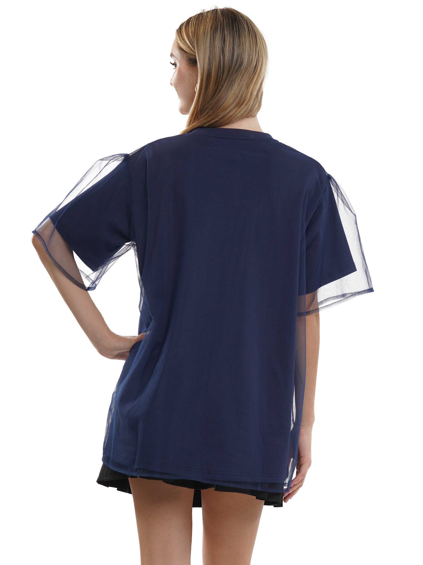 Touch Down Sheer Layered Top