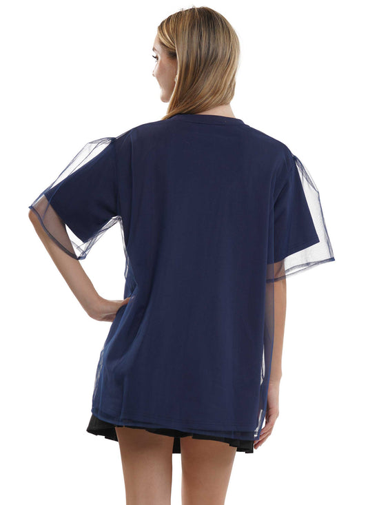 Touch Down Sheer Layered Top