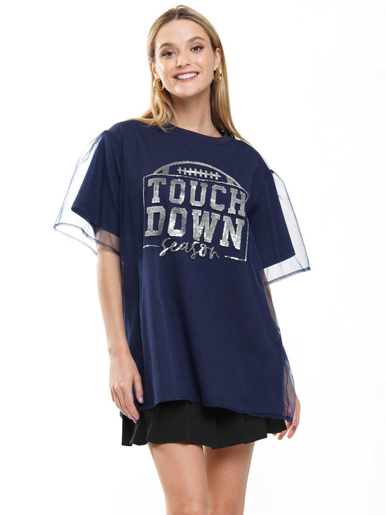 Touch Down Sheer Layered Top