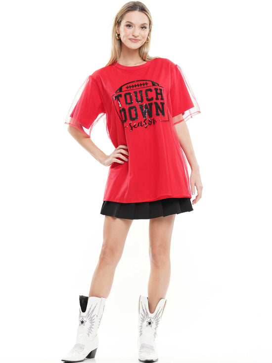 Touch Down Sheer Layered Top