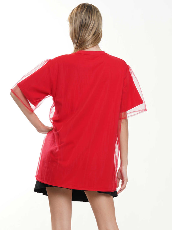 Touch Down Sheer Layered Top
