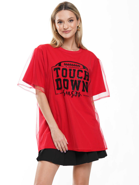 Touch Down Sheer Layered Top