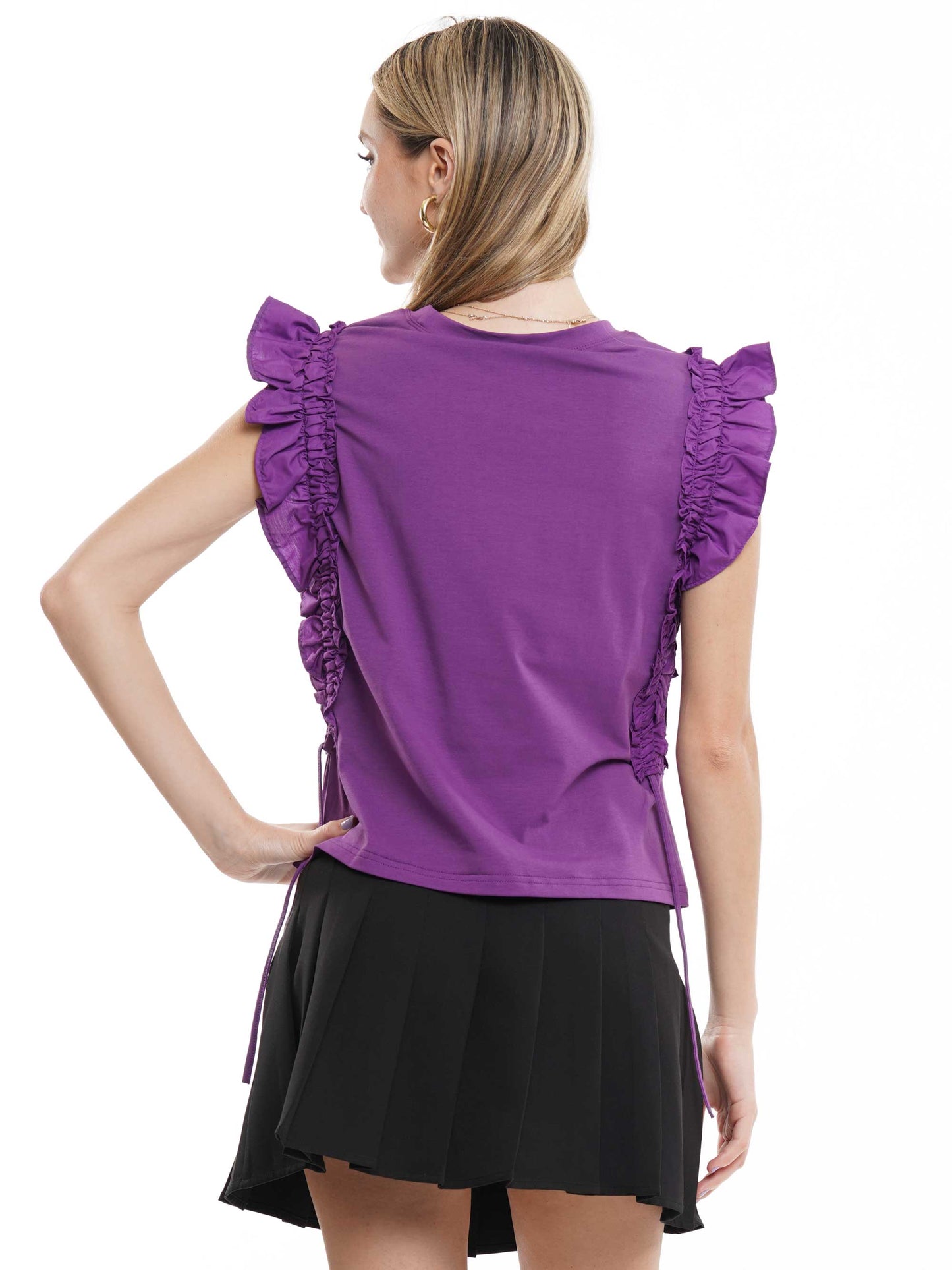 Tiger Chenille with Ruffle Sleeves