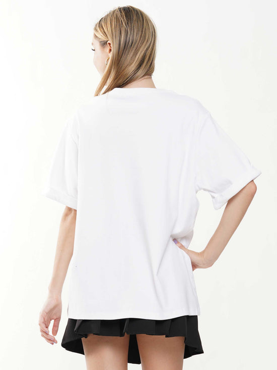 Western Boots Football Sequin Tee