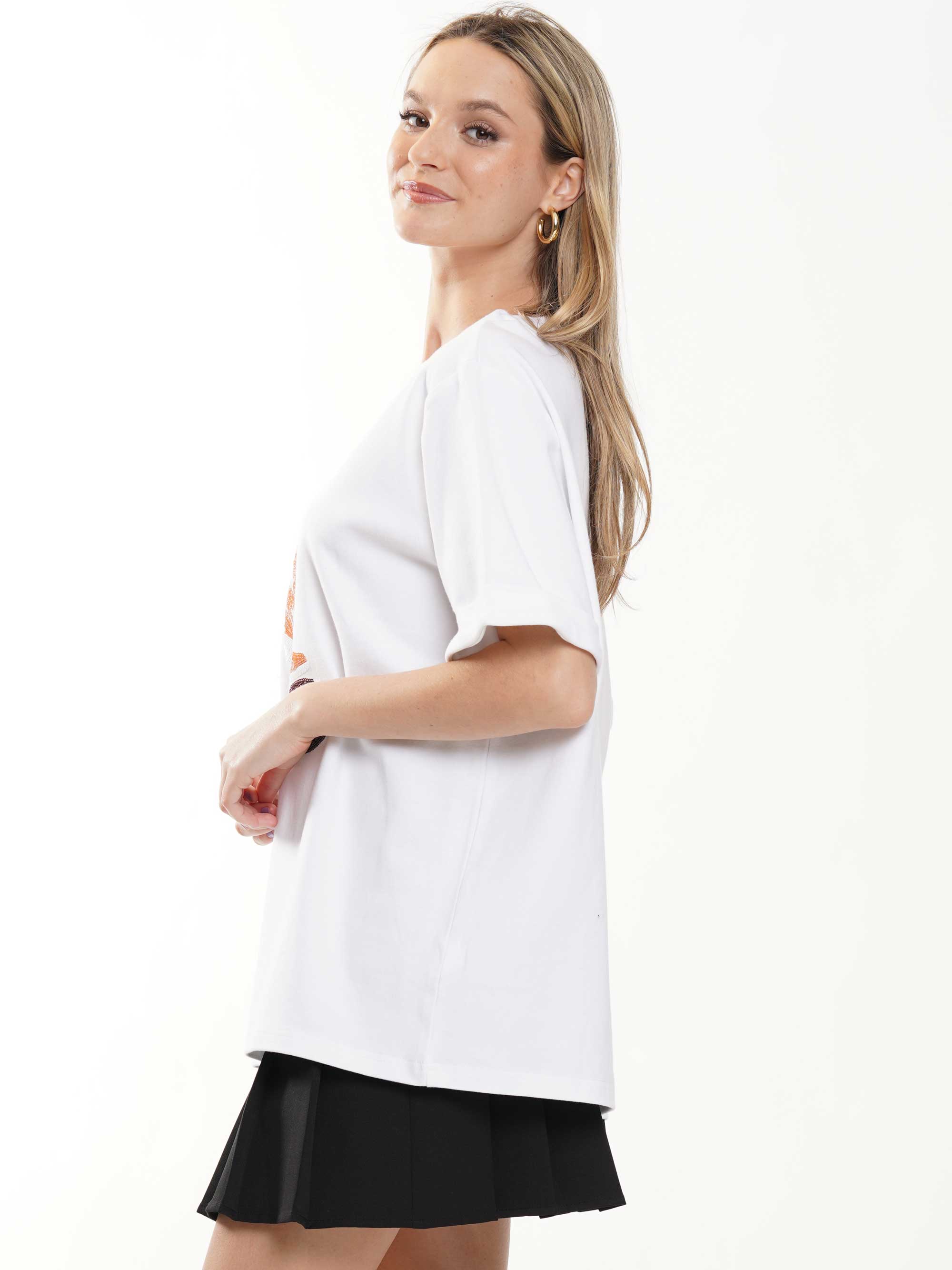 Western Boots Football Sequin Tee
