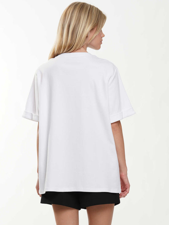 Western Boots Football Sequin Tee