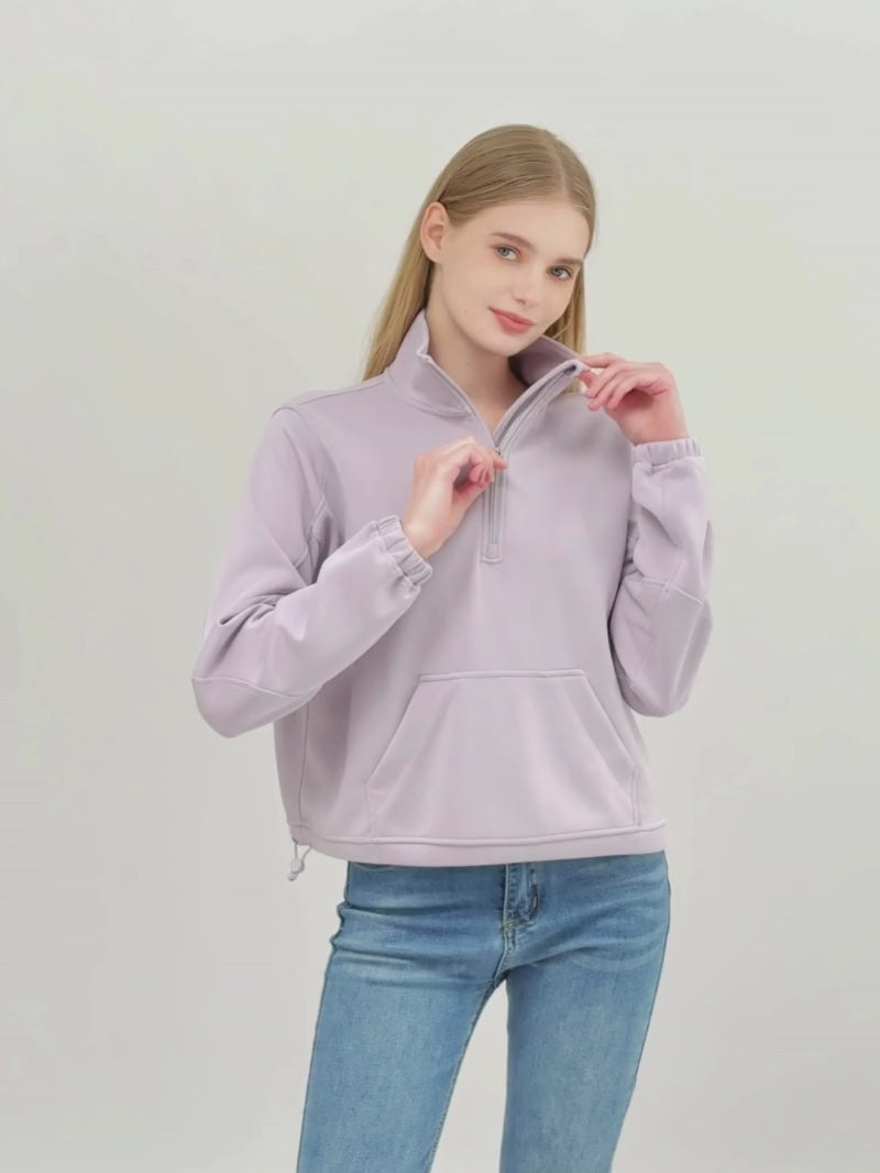 STYBB Slim Quarter Zip - Lavender – Moshita